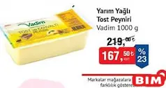 VADİM YARIM YAĞLI TOST PEYNİRİ 1000 G